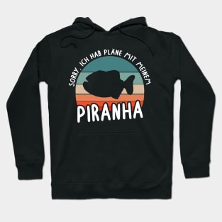 Zähne Piranha fleischfressender Fisch Unterwasser Hoodie